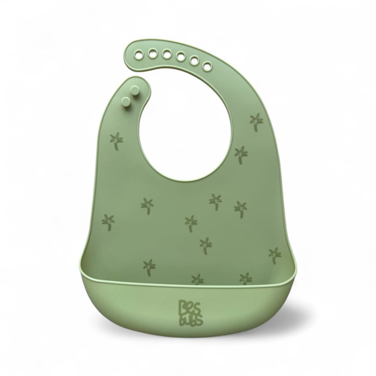 The Mealtime Duo Bundle – Smock + Silicone Bib - Palm Trees
