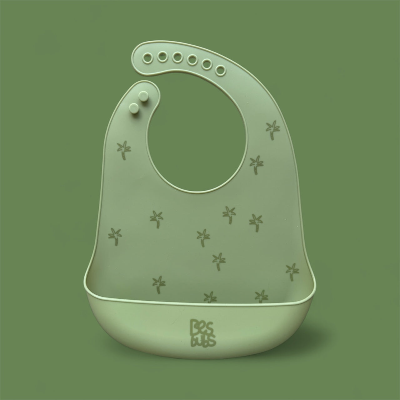 Besbubs Silicone Bib - Palm Trees