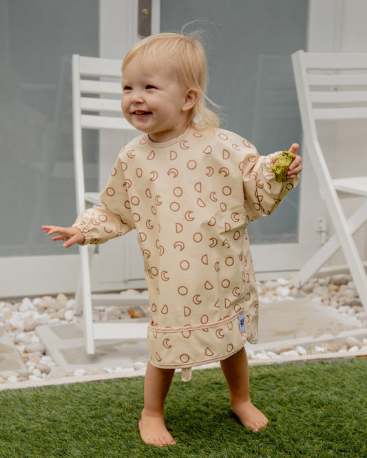 Besbubs Waterproof Food & Play Smock Bib - Moons